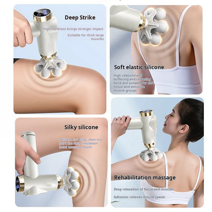 Intelligente Tiefengewebe-Massagepistole mit Multi-Aufsätzen