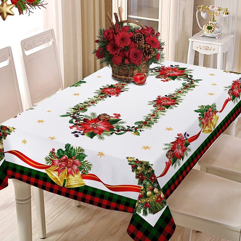 🔥Solange der Vorrat reicht 40 % Rabatt!🎅🏻 Waterproof Rectangular Christmas Tablecloth