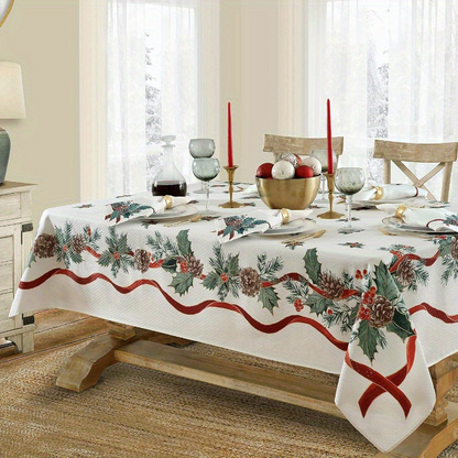🔥Solange der Vorrat reicht 40 % Rabatt!🎅🏻 Waterproof Rectangular Christmas Tablecloth