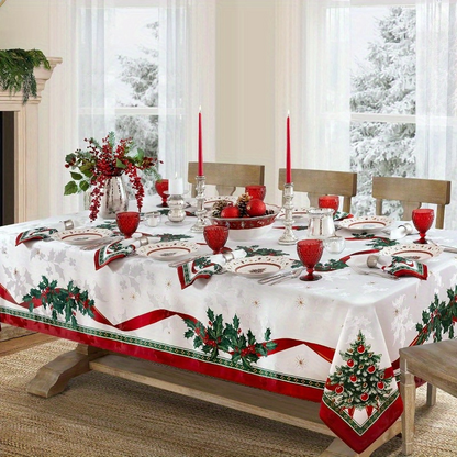 🔥Solange der Vorrat reicht 40 % Rabatt!🎅🏻 Waterproof Rectangular Christmas Tablecloth