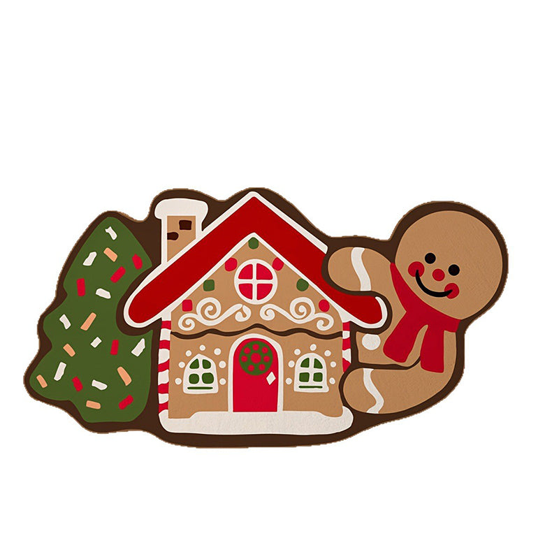 🧑‍🎄 Weihnachten 50% Rabatt🎉Weihnachts-Lebkuchenmann-Fußmatte – rutschfest und saugfähig