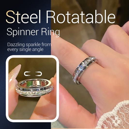 🎊 Zeitlich begrenztes Angebot: 57 % Rabatt ⏰💖 Drehbarer Zirkonia-Ring aus Titanstahl💍