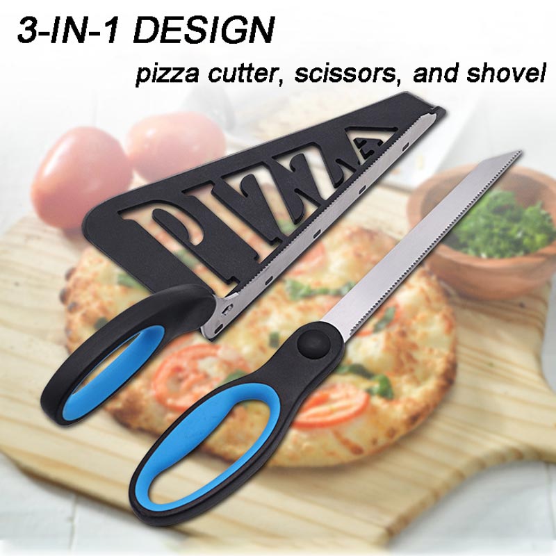 3-in-1-Pizzaschere aus Edelstahl