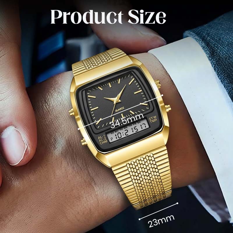 💥LIEBIG Roman Retro Dual System Multifunktions-Digital-Sportuhr