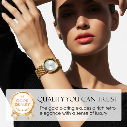 ⏰Black Friday Sale 50 % RABATT💥💥 Luxuriöse runde Armbanduhr Modische Damenarmbanduhr