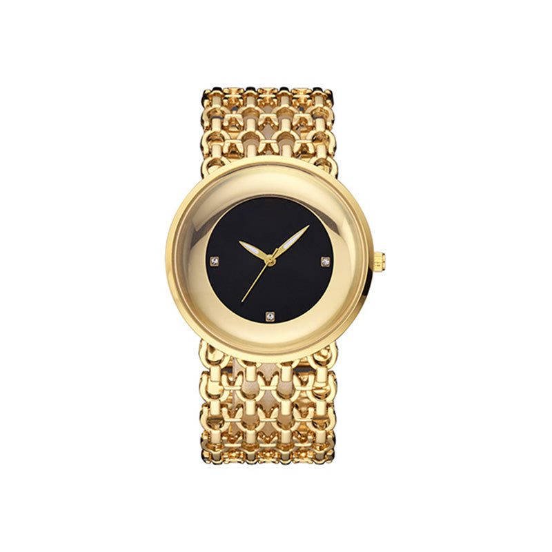 ⏰Black Friday Sale 50 % RABATT💥💥 Luxuriöse runde Armbanduhr Modische Damenarmbanduhr