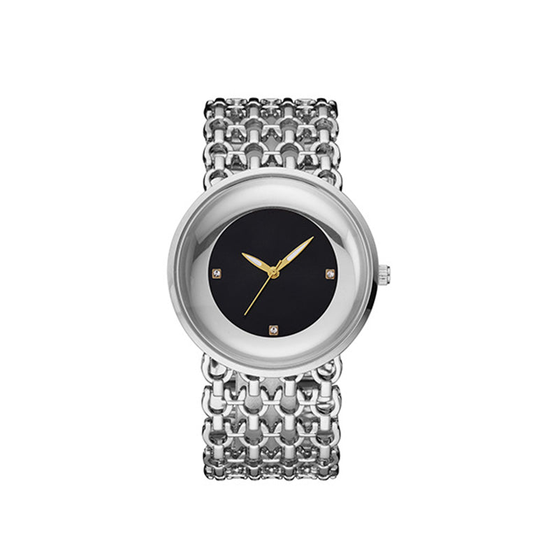⏰Black Friday Sale 50 % RABATT💥💥 Luxuriöse runde Armbanduhr Modische Damenarmbanduhr