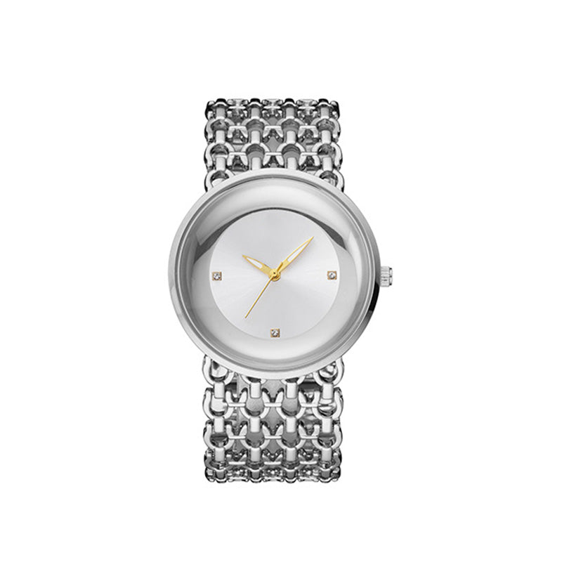 ⏰Black Friday Sale 50 % RABATT💥💥 Luxuriöse runde Armbanduhr Modische Damenarmbanduhr