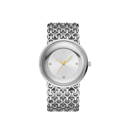 ⏰Black Friday Sale 50 % RABATT💥💥 Luxuriöse runde Armbanduhr Modische Damenarmbanduhr