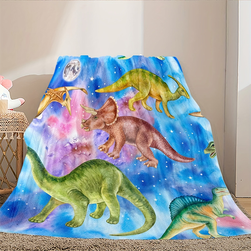 🦕 Black Friday: 50% Rabatt! Bunte Dino-Flanelldecke – Nur für kurze Zeit!