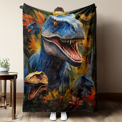 🦕 Black Friday: 50% Rabatt! Bunte Dino-Flanelldecke – Nur für kurze Zeit!