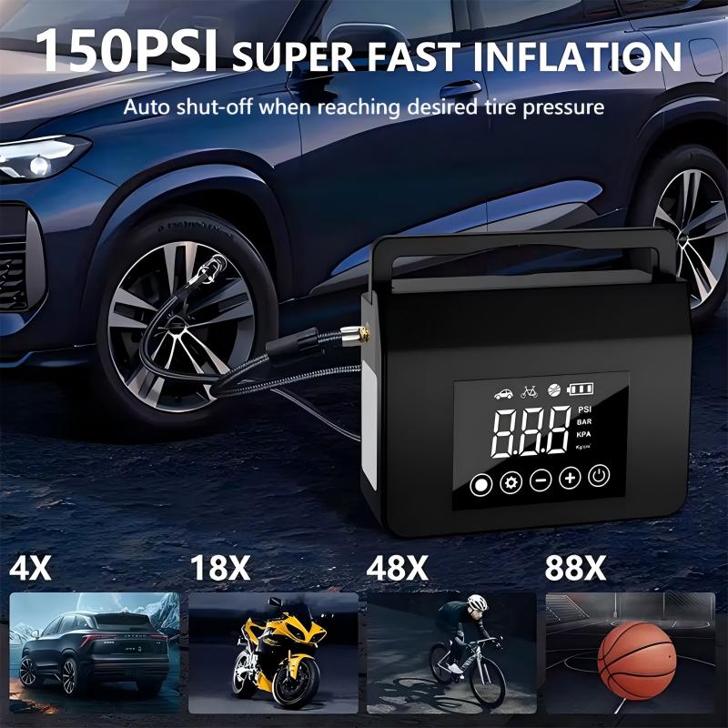 2026 Neu! 🚗 Tragbarer Auto Starthilfe Booster & Luftkompressor ⚡ Schnellstart & Reifenaufpumpen 🔥 Jetzt 49% Rabatt!