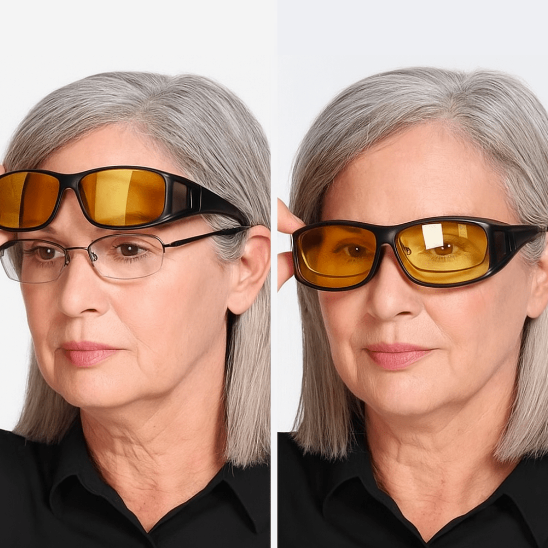 👓 Dark Vision-Fahrbrille – entspiegelt und polarisiert, perfekt für Nachtfahrten ✨