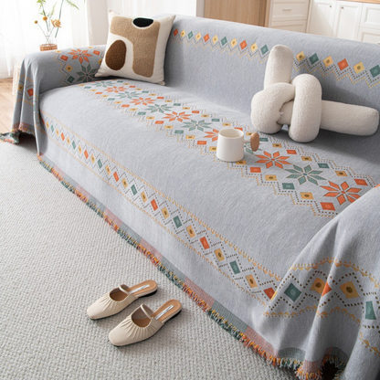 🌟 Heißer Sale: 50 % Rabatt 🛋️ Sofabezug im Bohème-Stil 💝 Wendbares Design mit Fransen