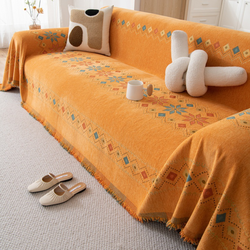 🌟 Heißer Sale: 50 % Rabatt 🛋️ Sofabezug im Bohème-Stil 💝 Wendbares Design mit Fransen