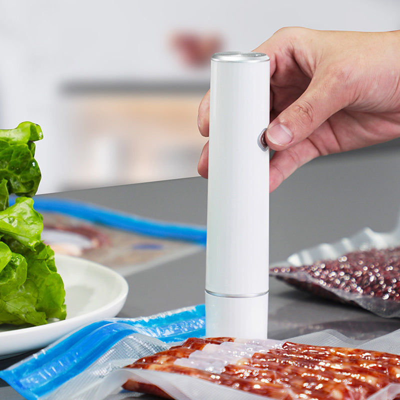 🥡 Mini Hand-Vakuumierer für Lebensmittel - Kompakt & tragbar für die Aufbewahrung frischer Lebensmittel