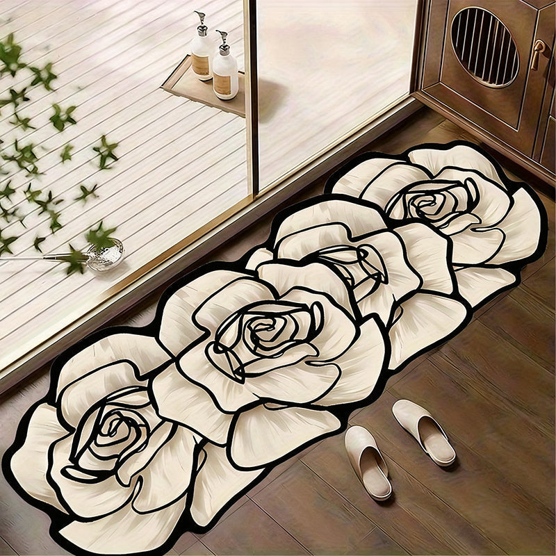 ⏳ Zeitlimitierte Aktion ⏰ Blumenmuster-Schnelltrocknende Badematte 🌹