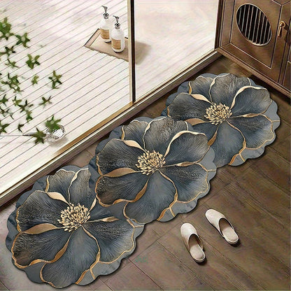 ⏳ Zeitlimitierte Aktion ⏰ Blumenmuster-Schnelltrocknende Badematte 🌹