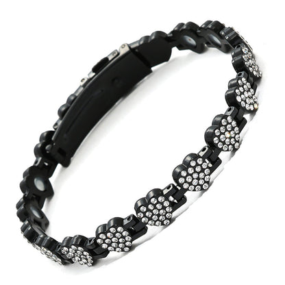 📢📢60 % Rabatt!!! 🎅Funkelnde herzförmige Magnetarmbänder aus Kupfer für Damen