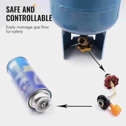 🛢️ KAUFE 2, ERHALTE 1 GRATIS! ⛺ Gasflaschen-Nachfülladapter – Leckagesicher, Universelle Passform & Robustes Reisezubehör 🔥🛠️