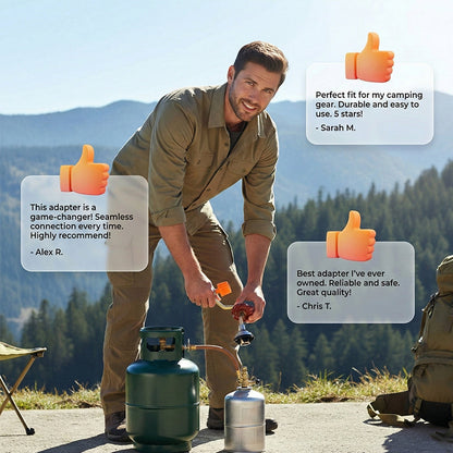 🛢️ KAUFE 2, ERHALTE 1 GRATIS! ⛺ Gasflaschen-Nachfülladapter – Leckagesicher, Universelle Passform & Robustes Reisezubehör 🔥🛠️