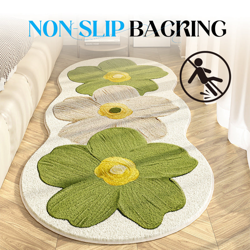 📢📢 50 % RABATT!! 💐 Weicher Teppich mit unregelmäßigem Blumenmuster