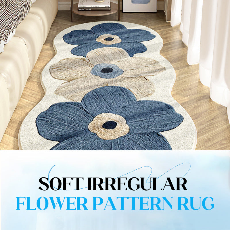 📢📢 50 % RABATT!! 💐 Weicher Teppich mit unregelmäßigem Blumenmuster