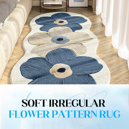 📢📢 50 % RABATT!! 💐 Weicher Teppich mit unregelmäßigem Blumenmuster