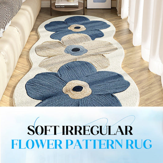 📢📢 50 % RABATT!! 💐 Weicher Teppich mit unregelmäßigem Blumenmuster