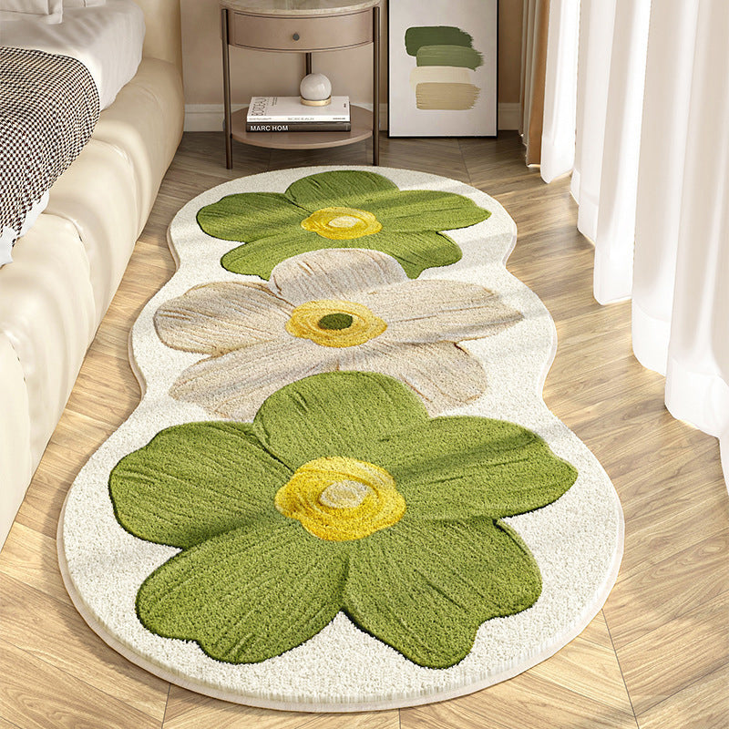 📢📢 50 % RABATT!! 💐 Weicher Teppich mit unregelmäßigem Blumenmuster