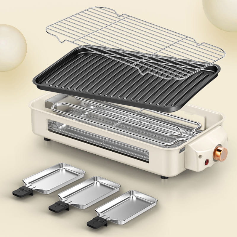 ⏳ Limitierte Aktion: 50 % Rabatt ⏰ Multifunktionaler, rauchfreier Elektrogrill – abnehmbar, große Kapazität 🥩
