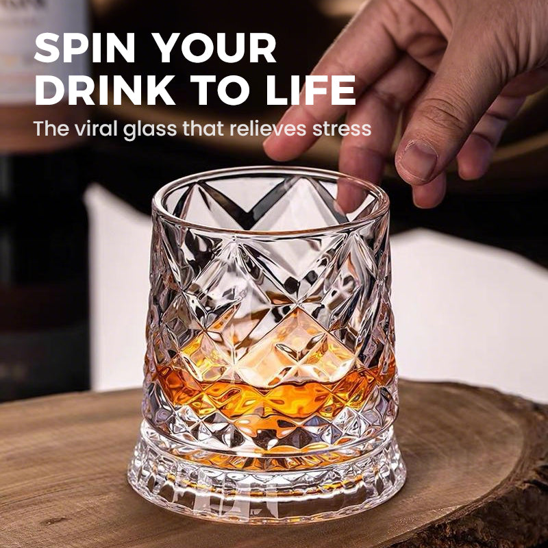 360° drehbarer Whisky-Glasbecher