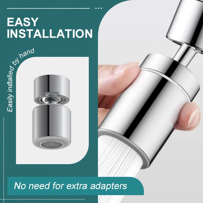 🚰✨ 360° Drehbarer Wasserhahn mit 2-in-1-Funktion & Trinkwassersprudler – Präzise Armaturen für flexibles, nachhaltiges Kochen! 🌱💧