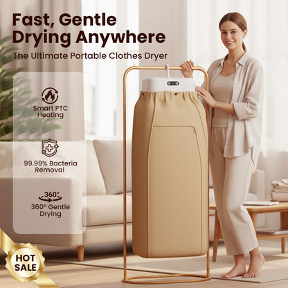 ⏳Zeitlich begrenztes Angebot: 25 Einheiten mit 60 % ⏰Rabatt Tragbarer 600-W-PTC-Heizungs-Wäschetrockner💥