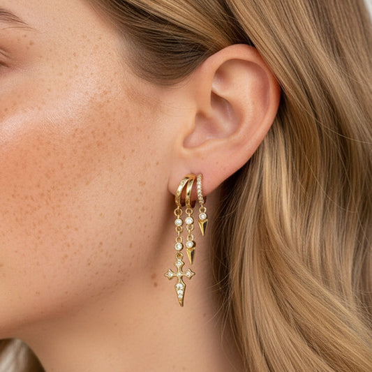 Fröhliches Neujahr! 50% auf alles 🎊⏰Stylisches Ohrring-Set für Damen