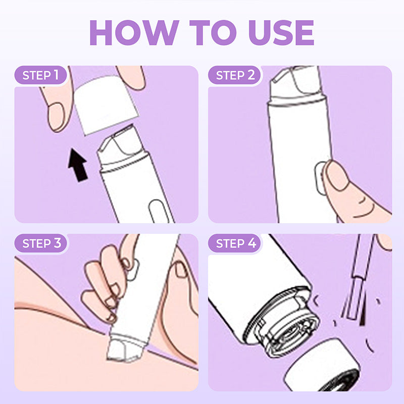 2-in-1 elektrischer Akku-Rasierer für Damen