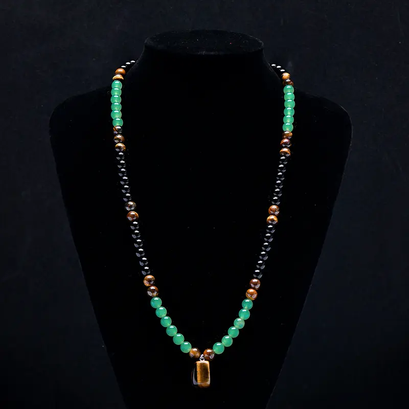 📢📢50 %  RABATT !! ⏰Bohemian-Halskette aus Natursteinperlen