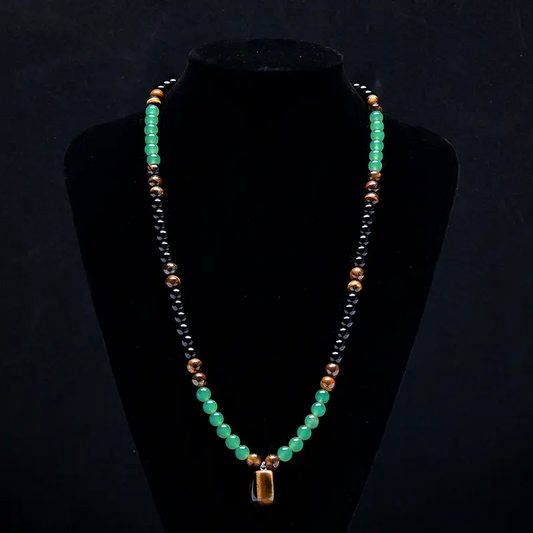 📢📢50 %  RABATT !! ⏰Bohemian-Halskette aus Natursteinperlen