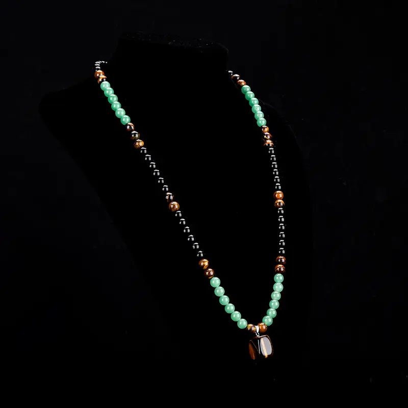 📢📢50 %  RABATT !! ⏰Bohemian-Halskette aus Natursteinperlen