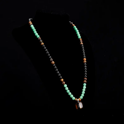 📢📢50 %  RABATT !! ⏰Bohemian-Halskette aus Natursteinperlen