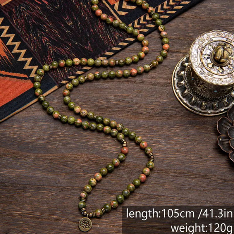 📢📢50 %  RABATT !! ⏰Bohemian-Halskette aus Natursteinperlen