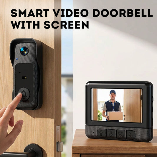 📢Mid-Season Sale: −50% nur für kurze Zeit⏰📹 Intelligente Video-Türklingel mit 4,3-Zoll-Display – kabellose Gegensprechanlage, Infrarot-Nachtsicht, HD-Aufnahme & kompatibel mit Smart-Home-Systemen 🏠