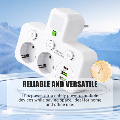 📢📢50 %  RABATT !! ⏰Intelligente Steckdosenleiste mit USB-Anschlüssen