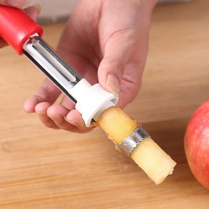 🔥2+1 GRATIS! 🍎 2-in-1 Apfelausstecher & Schäler aus Edelstahl – Schälen, entkernen und stilvoll servieren wie ein Profi! ✨