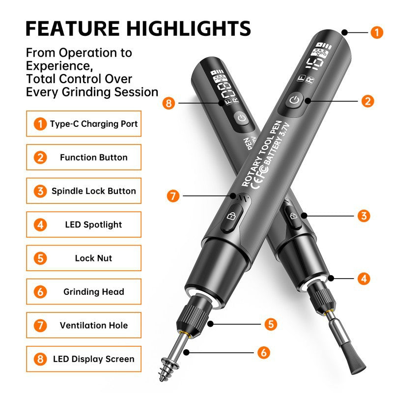 Tragbarer Elektro-Poliermaschine und Schleifmaschine Set