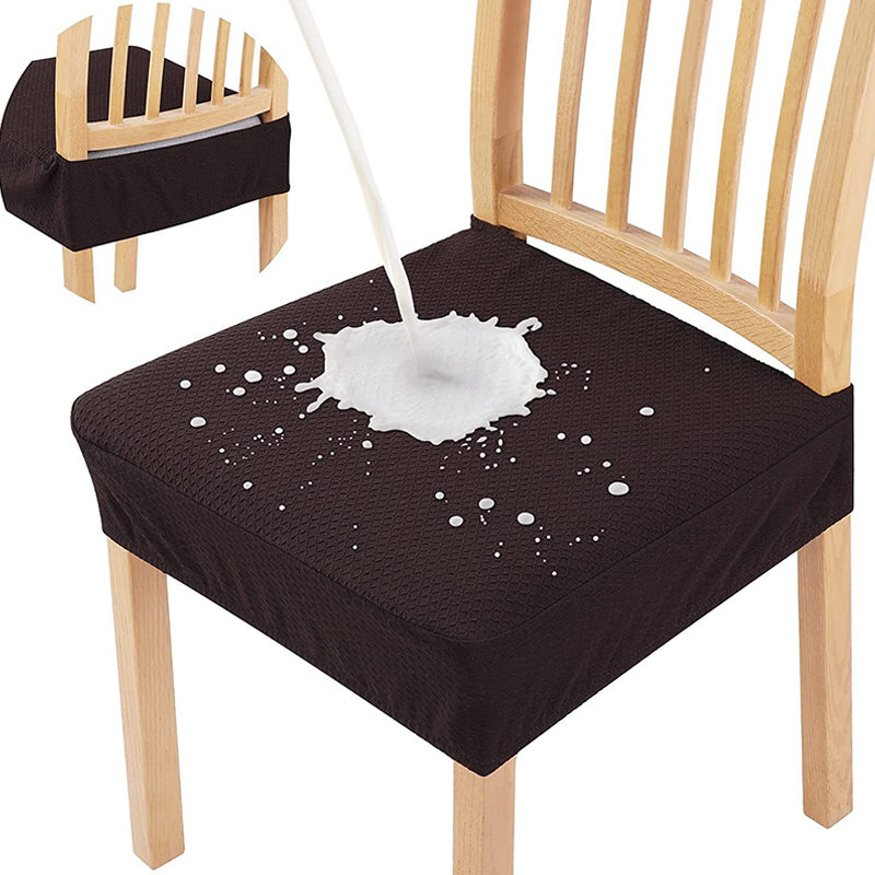 🛋️Wasserabweisender Stuhlbezug mit Rauten-Jacquard – Für Esszimmer-, Hotel- & Haushaltsstühle 🪑✨