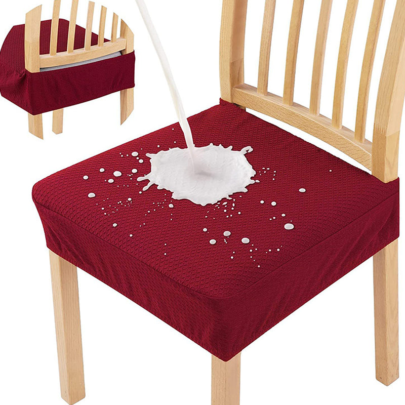 🛋️Wasserabweisender Stuhlbezug mit Rauten-Jacquard – Für Esszimmer-, Hotel- & Haushaltsstühle 🪑✨