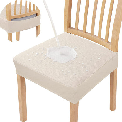 🛋️Wasserabweisender Stuhlbezug mit Rauten-Jacquard – Für Esszimmer-, Hotel- & Haushaltsstühle 🪑✨