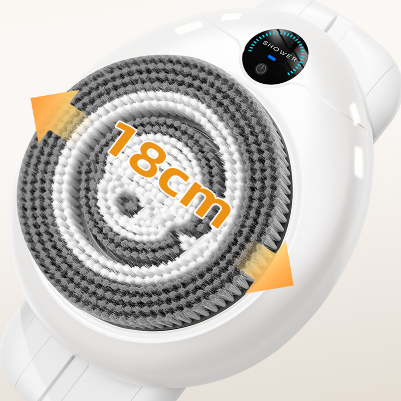 Automatische, wandmontierte Rückenwaschbürste – Großer Bürstenkopf & höhenverstellbar 🚿🧼