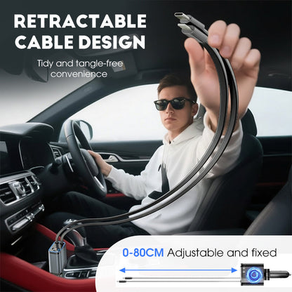 ⚡KAUF 2 UND BEKOMME 1 GRATIS!✨Auto-Oplader mit Sternenlichtprojektor – 90W Superschnelles Laden &amp; Magische Atmosphäre im Auto! 🔌✨